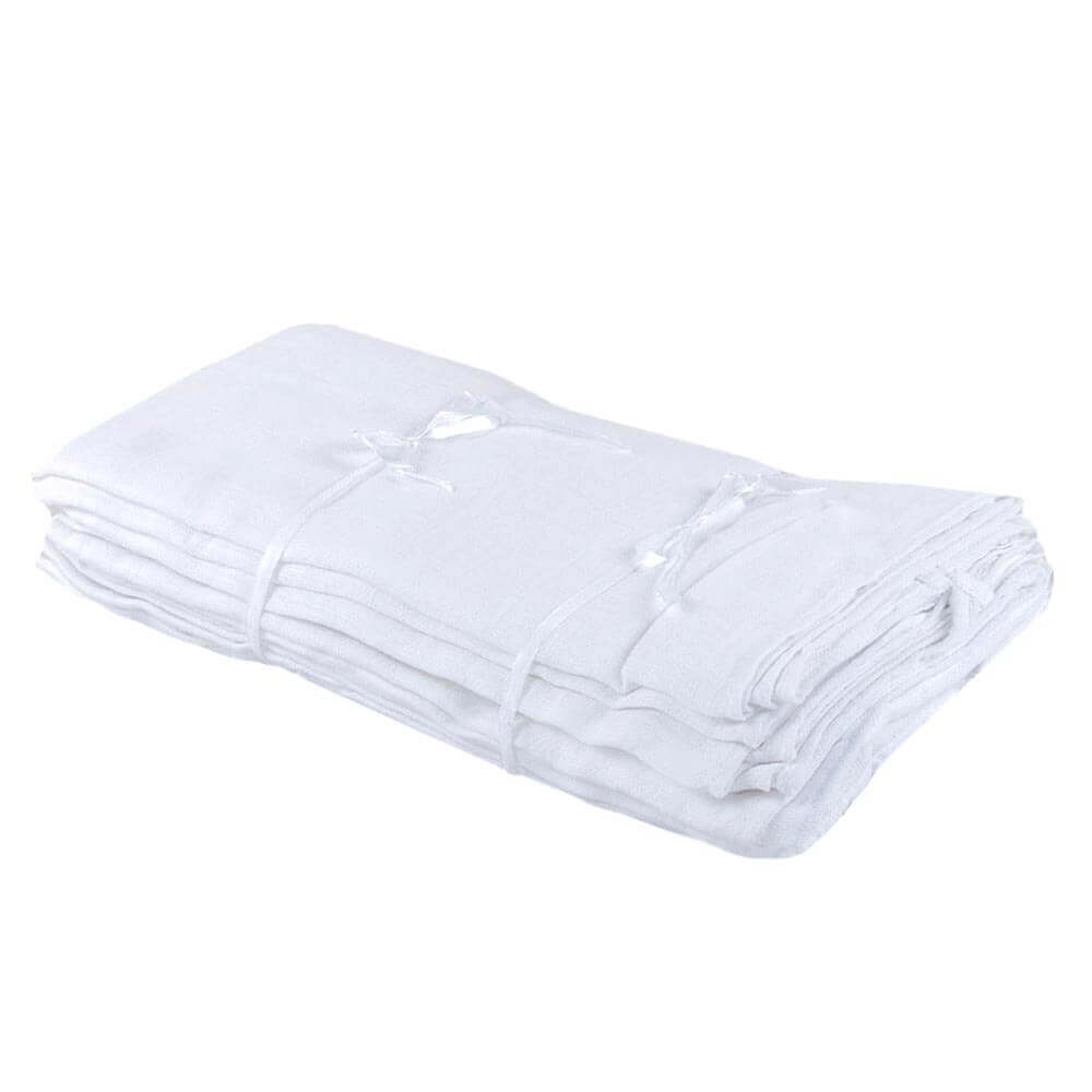Junior Joy Baby Supreme Quality Muslin Nappies - White
